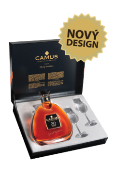 Camus XO Elegance + luxusná krabica s pohárikmi 40%